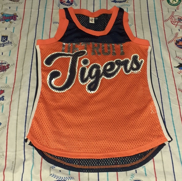 MLB Tops - 2017 Detroit Tigers Vintage Tank Top Jersey MLB